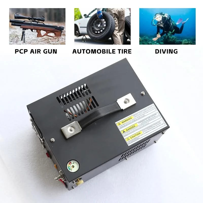 220V 12V PCP Luftkompressor 300Bar 4500psi Druckluftgewehr Tauchen Hochdruckpumpe 30MPA PCP Schießpumpe Inflator