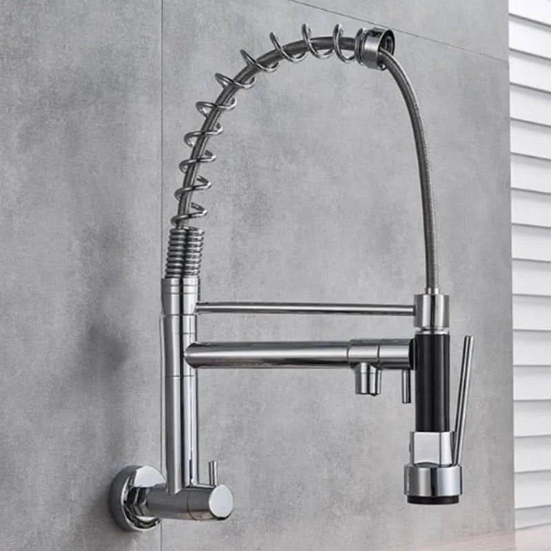 Gourmet-Küchenarmatur 50cm mit Gelenkschlauchbrause 2 Strahlarten 100% Metall Chrom Versand 12h SP
