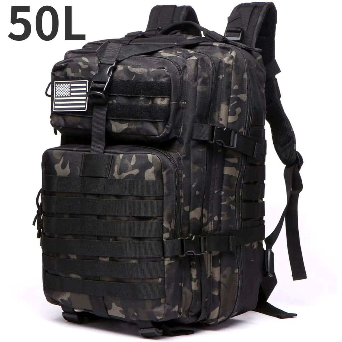 30L/50L 1000D Nylon Wasserdichter Rucksack Outdoor-Rucksäcke Taktischer Sport Camping Wandern Trekking Angeln Jagdtasche