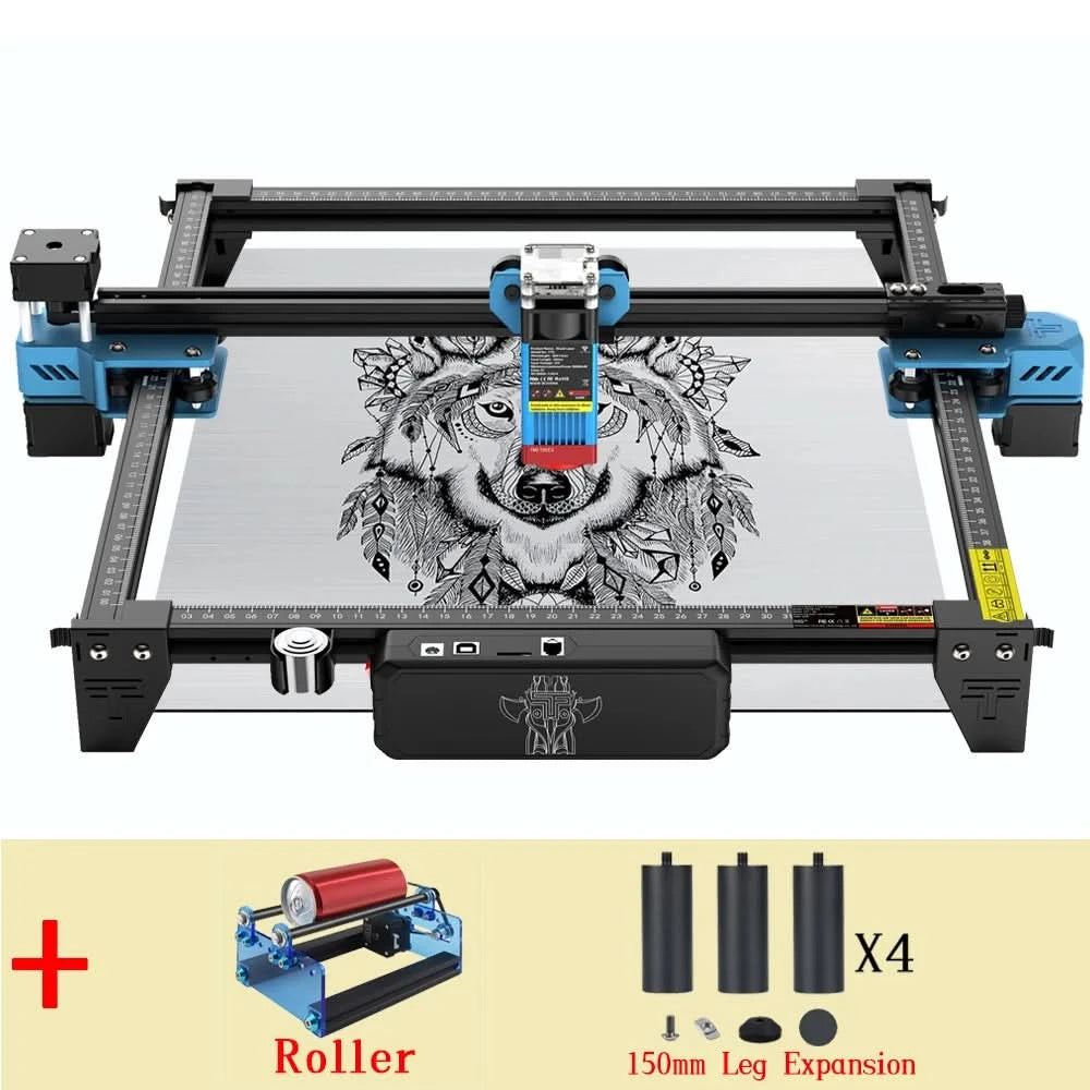Twotrees 40W/80W Woodworking CNC Laser Engraver TTS PRO Wifi APP Control Metal Glass Ceramic Engraving Wood MDF Acrylic Cutting