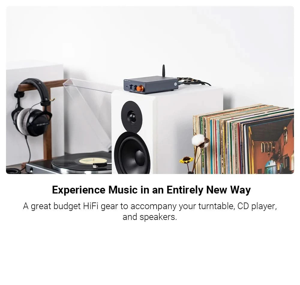 Fosi Audio BT20A Pro TPA3255 Bluetooth Sound-Endstufe 300W x2 Mini HiFi Stereo Class D Verstärker Bass Höhen für Heimkino