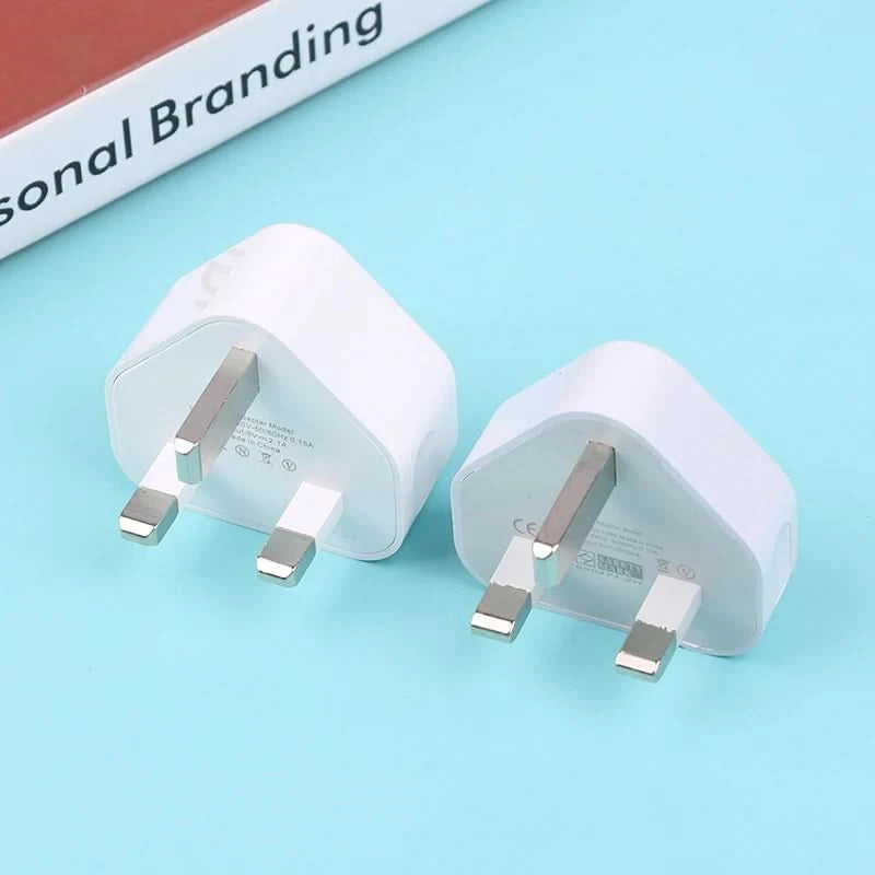 HUAHUA2025 NEU 1 Stk. Dual Port Schnellladegerät 5 V/2,1 A, UK 3-Pol Wandadapter für Telefone & Tablets, Multi-Geräte USB Lade-Hub