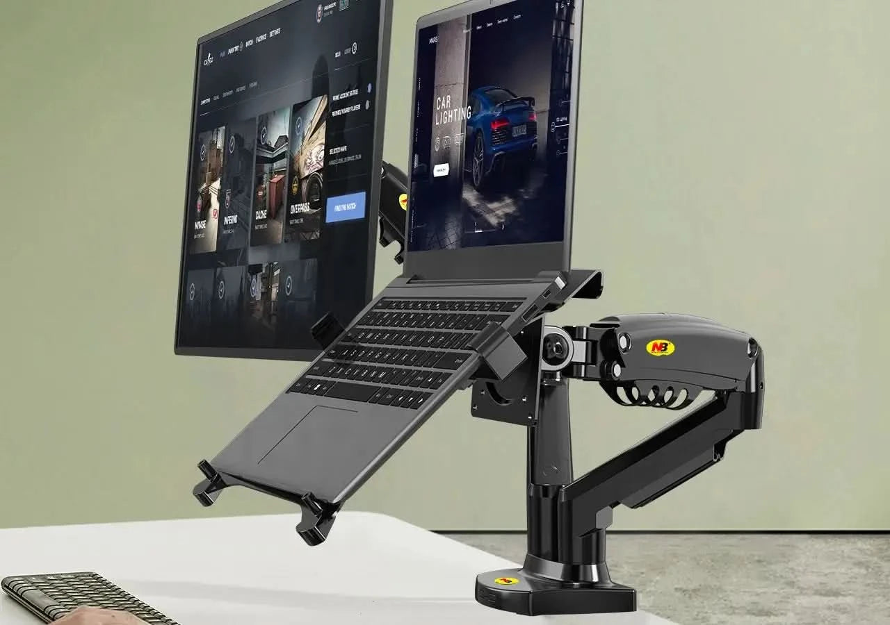 NB NEW FP-2 10"-17" laptop desktop Holder notebook computer mount stand laptop clamp accessories