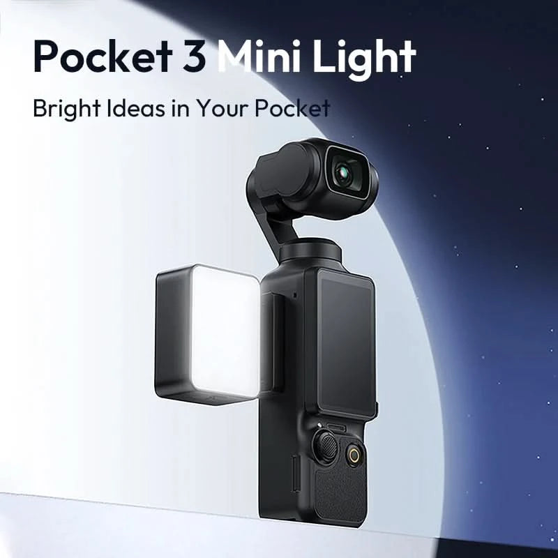 Ulanzi LM001 Pocket 3 Mini-Licht 3-Stufen weiches Licht für DJI OSMO Pocket 3 für Fotografie Livestreaming Vlog LED-Videoleuchte