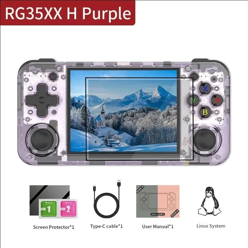 ANBERNIC RG35XX H Retro Handheld Game Console Linux System 3.5-inch IPS Screen Portable Console 5G WIFI HDMI TV Output PSP Gift