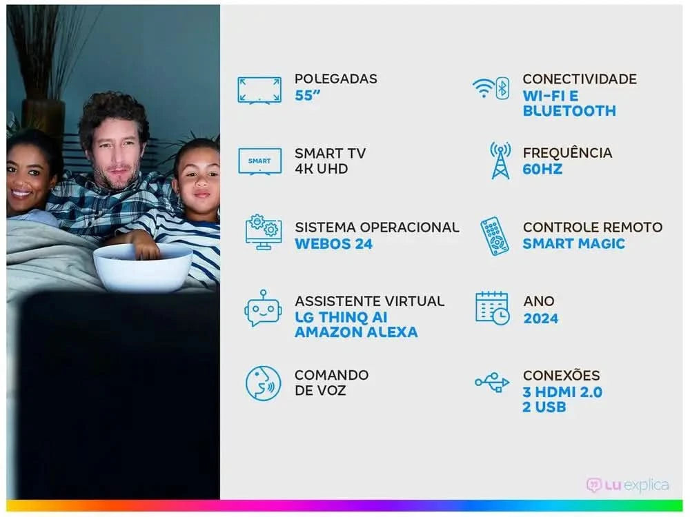 SMART TV 4K 55 LG UHD 5