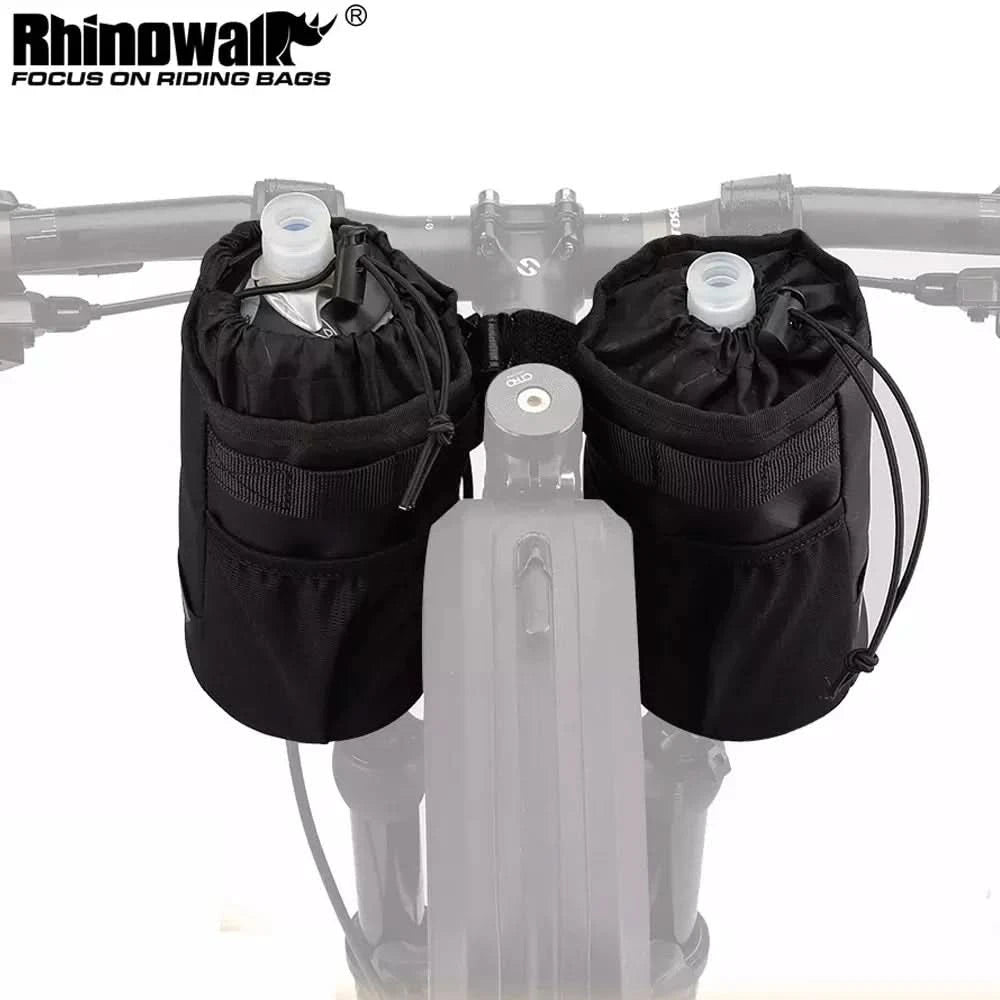 Rhinowalk Fahrradtasche Fahrrad-Flaschenhalter Tasche MTB Fahrrad Isoliertasche für Trinkflaschen Reittasche Lenker 1 Stück oder 2 Stück Zubehör