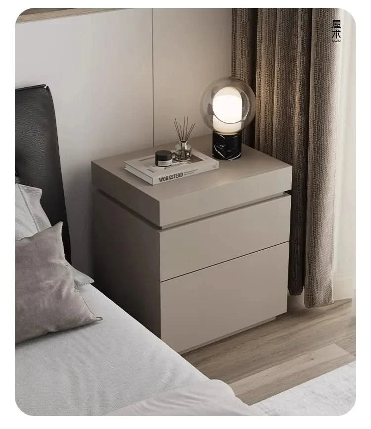 solid wood bedside cabinet multi-functional hidden compartment bedside hidden storage cabinet bedroom locker