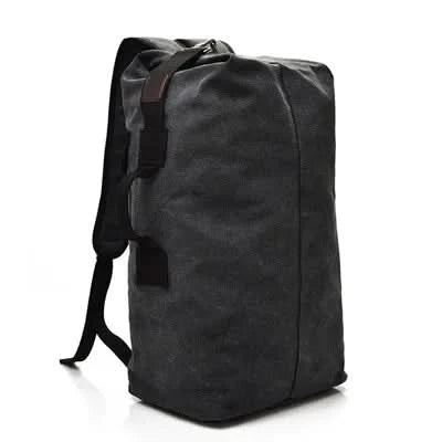 Outdoor-Reisetasche Rucksack Mode Große Kapazität Rucksack Herren Leichter Rucksack Herren Gepäck Canvas Eimer Schultertaschen für Männer