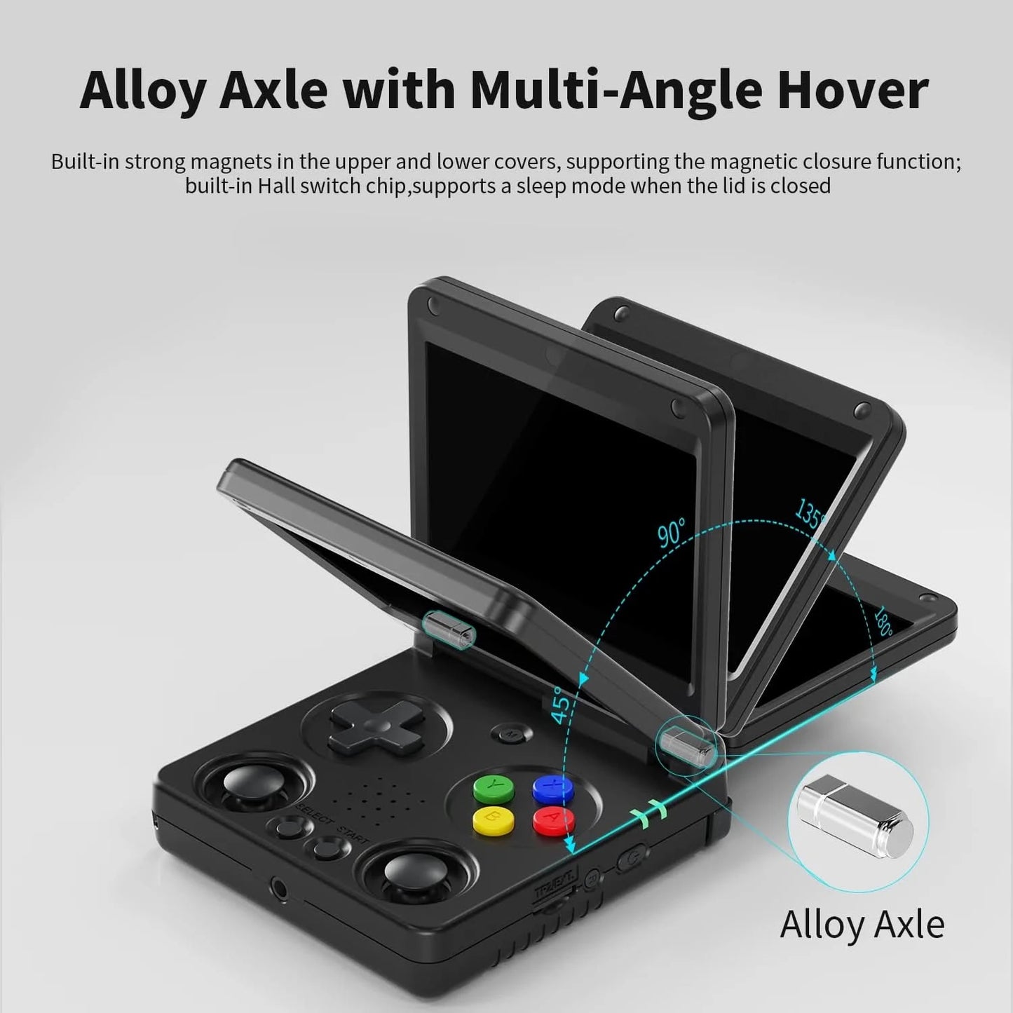Anbernic RG34XXSP 3.4'' IPS-Bildschirm Flip Handheld-Konsole Linux System HDMI-kompatibler TV-Ausgang 256G PSP 300+ Spiele vorinstalliert