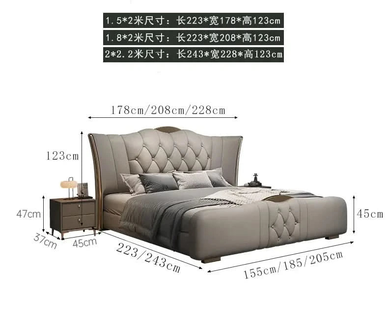 Bedgeraamte & Frames Bedframes Queen Size With Mattress Bed 180x200cm King Size Single Bed Base Modern Bedroom Set Furniture