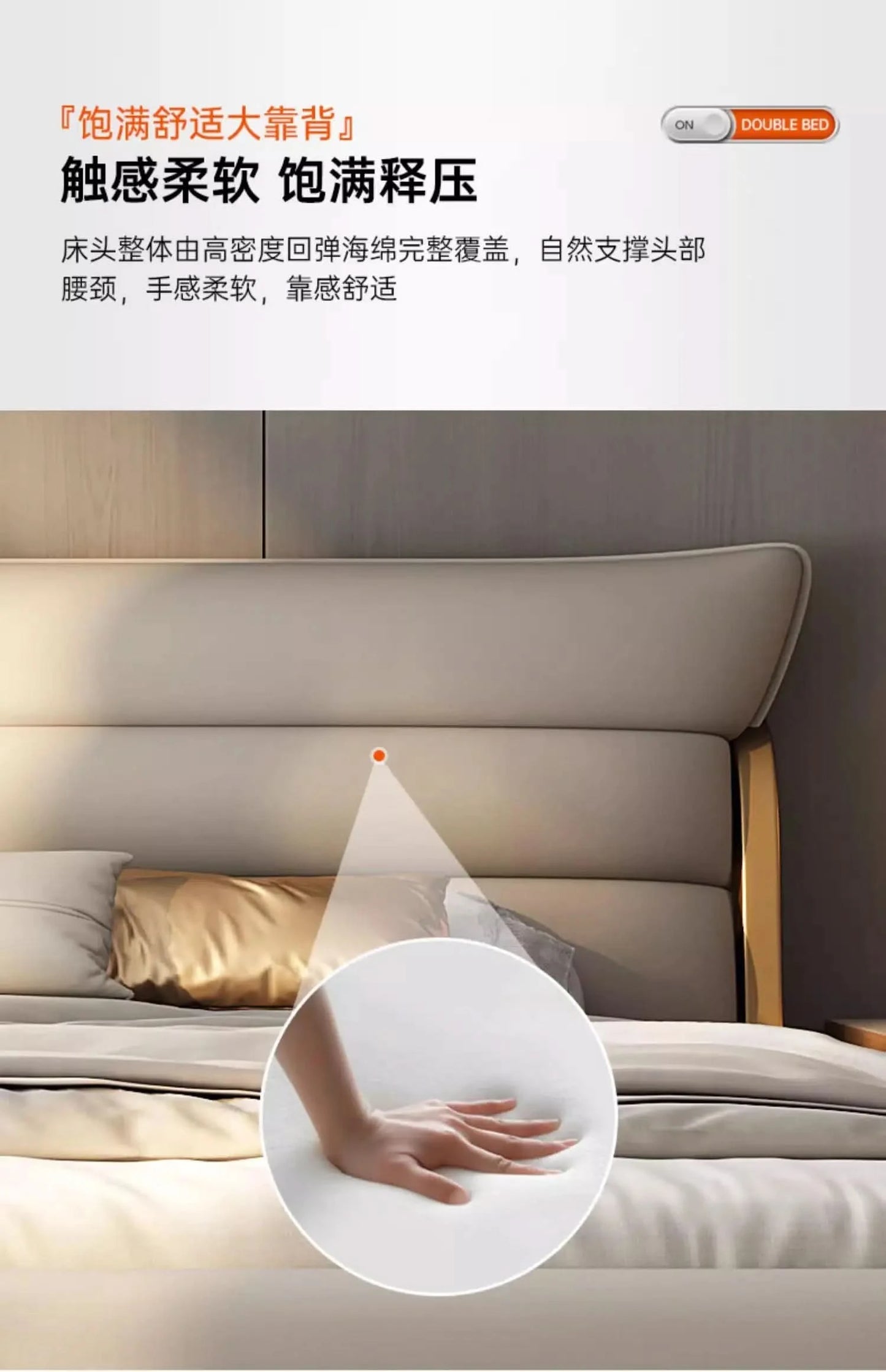 Modern Aesthetic Bed Multifonction Organiser King Size Double Bed Storage Space Marco De Cama Queen Moderno Luxury Furniture