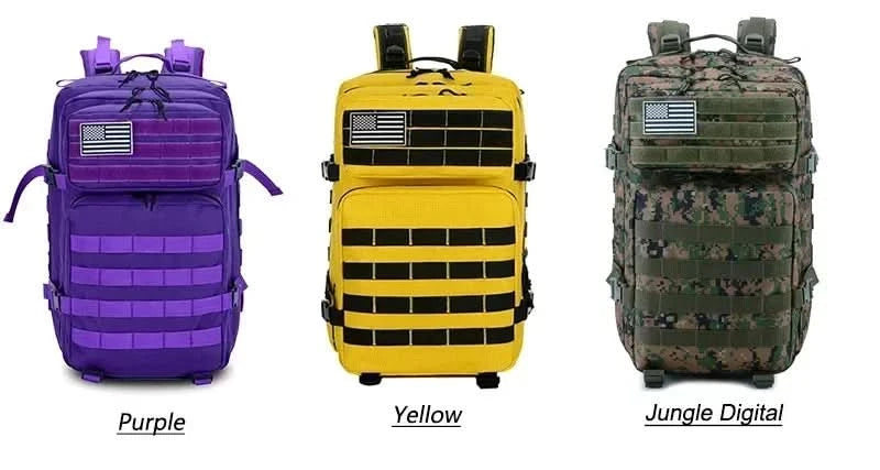 45L Taktischer Rucksack Große Kapazität Outdoor-Rucksack 3-Tages-Fitness-Wanderrucksack Wander- und Campingausrüstung Rucksäcke