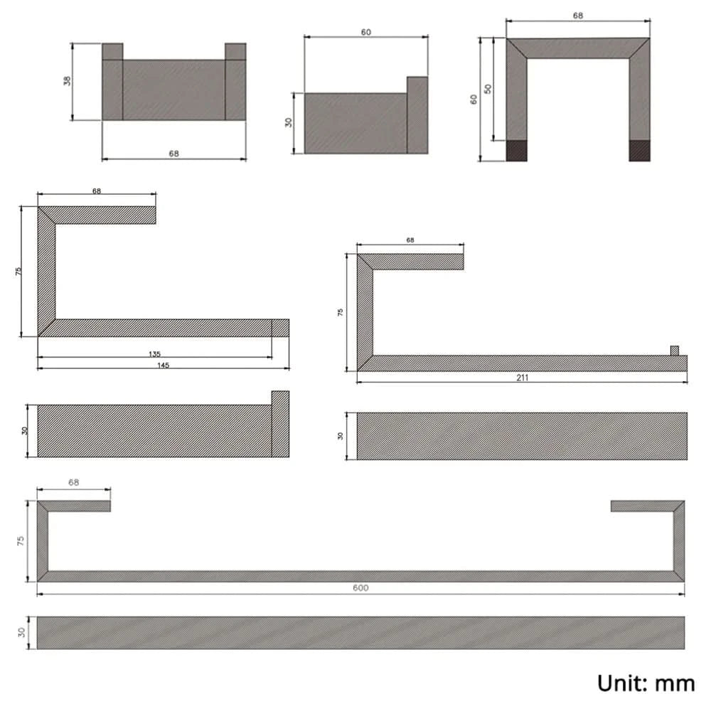 Stainless Steel Black Wall Mounted Screw Hook Paper Holder Towel/ Tissue Holder Towel Bar Bathroom Accessories