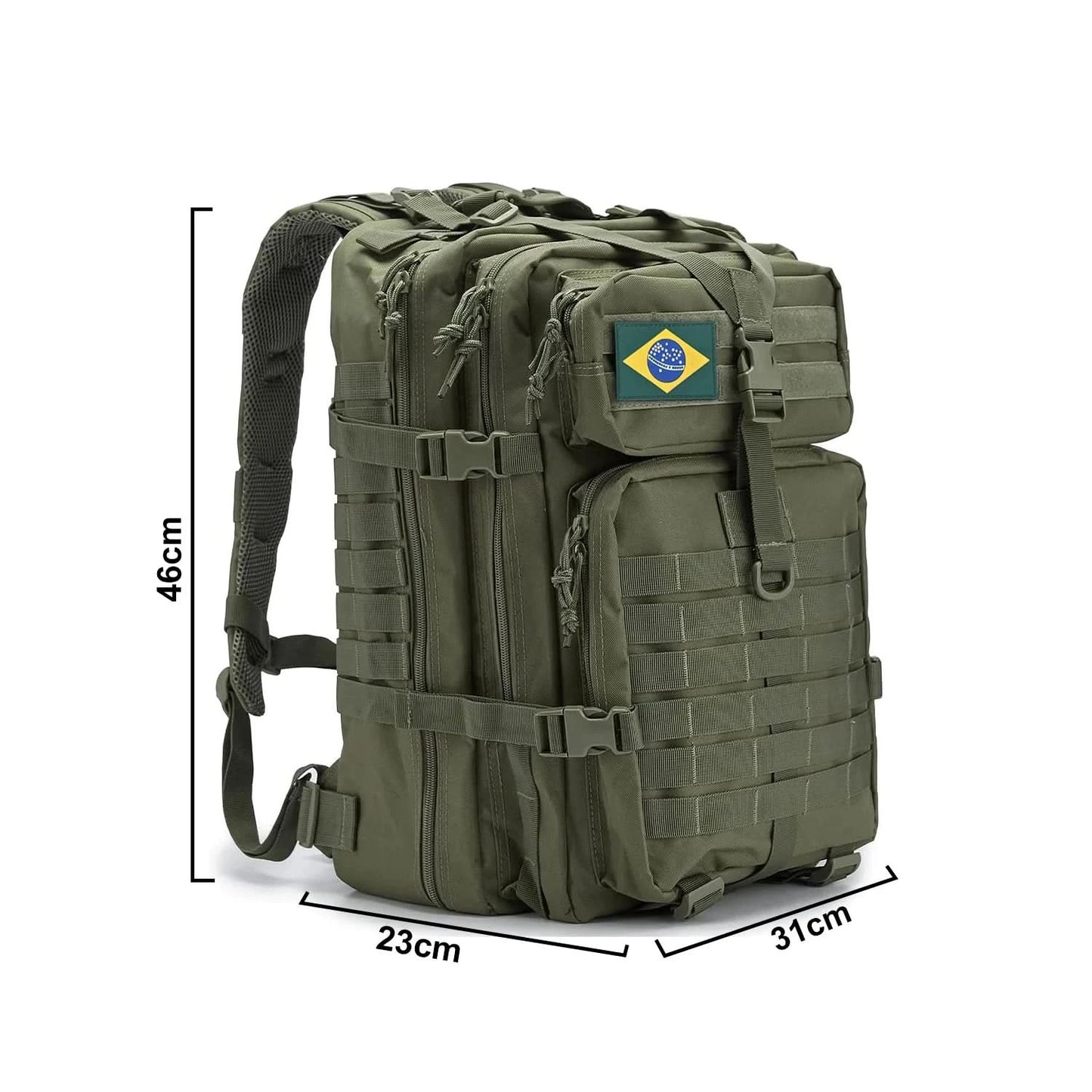 Assall Militärischer Taktischer Rucksack, verstärkt, wasserdicht, groß