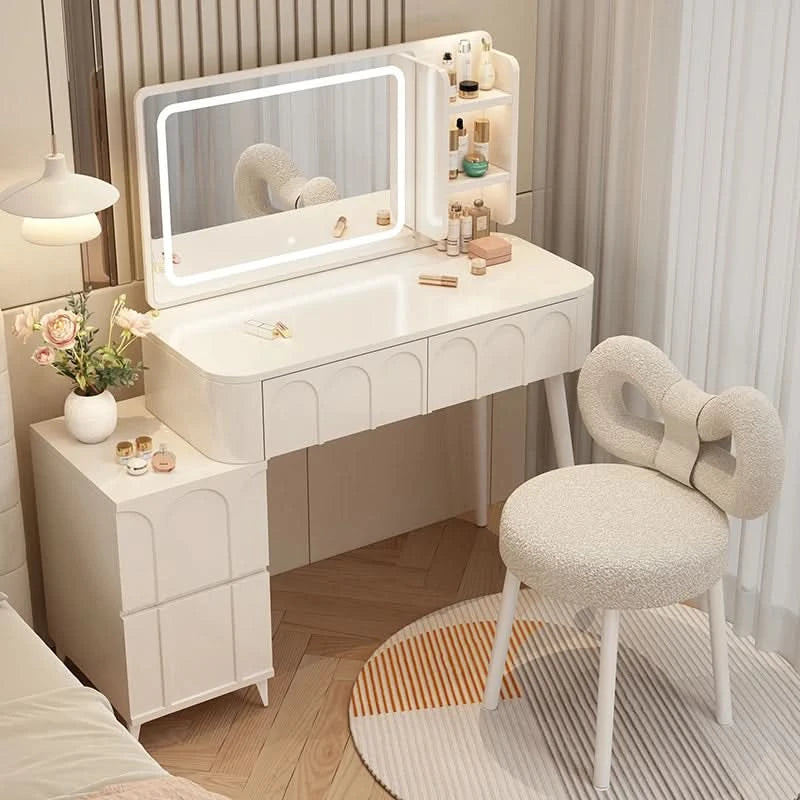 White Home Dressing Table Wood Cute Comfortable Luxury Dressing Table Minimalist Modern Muebles De Dormitorio Room Furnitures