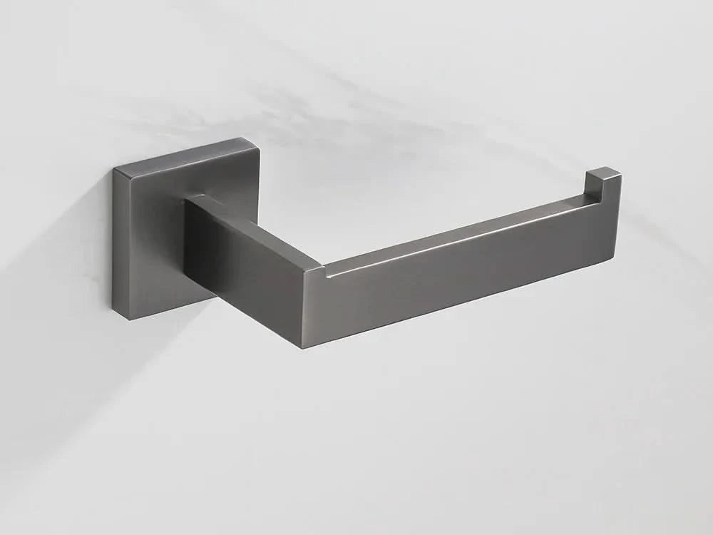 Gunmetal Stainless Steel Bathroom Accessorie Hardware Towel Rack,Toilet Paper Holder, Robe Hook, Towel Bar