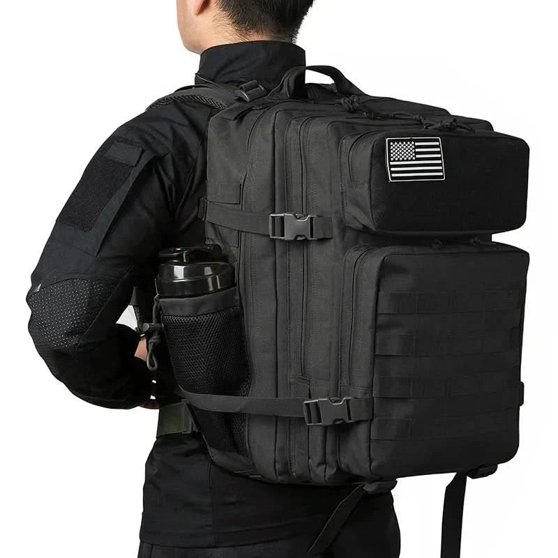 45L Tactical Backpack for Men  Outdoor camping equipment back pack Hiking Survival Rucksack travel backpacks School Bag