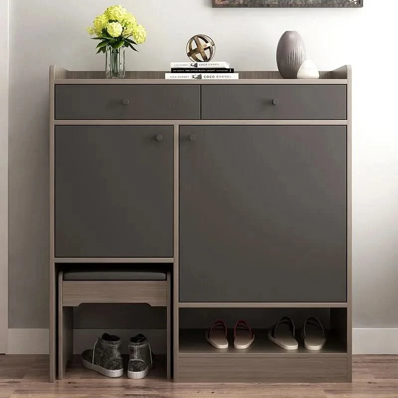Living Room Organizer Bedroom Wooden Cabinet Ladies Boutique Shelves Shoes Rack Shelf Home With Storage