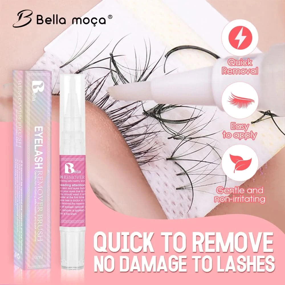 5 Stück Wimpernkleberentferner 10ml Wimpernkleberentferner Wimpernverlängerungskleberentferner Nicht reizend Schnelle Entladung Klebstoff Make-up