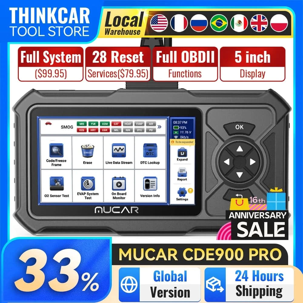 MUCAR CDE900 PRO Diagnosewerkzeuge für Auto Obd2 Code-Lesegerät Diagnose Autos Lebenslanges kostenloses Update OBD2 Scanner Werkzeuge für Mechaniker