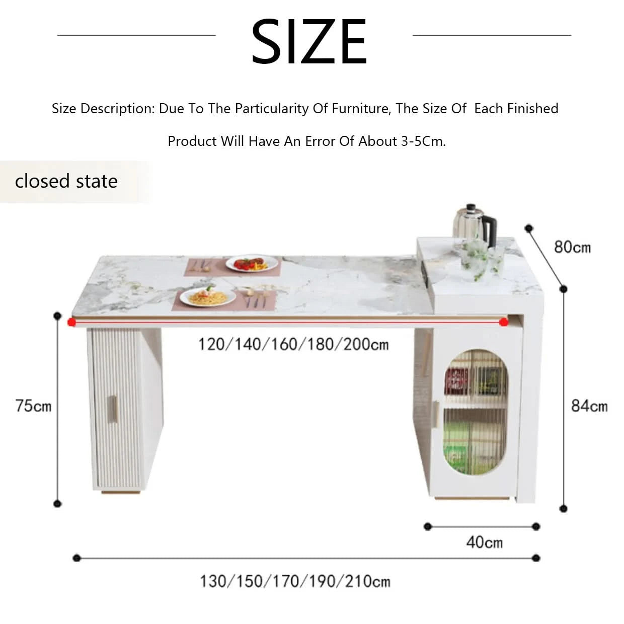 Rock Plate Dining Table Integrated Extendable Home Modern Light Luxury Dining Table With Storage Cabinet