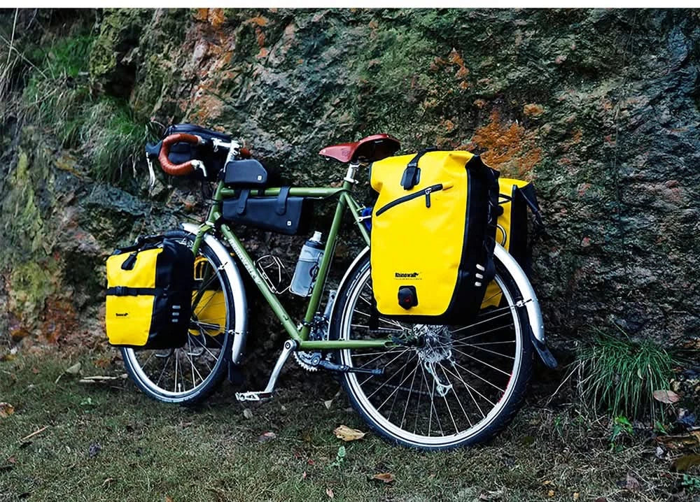 Rhinowalk Wasserdichte Fahrradtasche 20L/27L Reise Radtasche Korb Fahrrad Gepäckträger Hinten Sattel Tasche Fahrradtaschen & Packtaschen