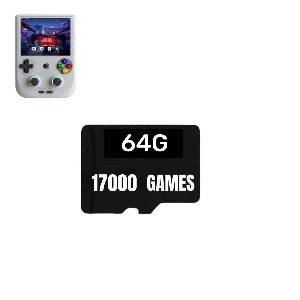 Für ANBERNIC RG406V TF Spielkarte Videospielkonsolen PSP 512G 80000 Spiele vorinstalliert Retro-Spiele 256G RG406V Speicherkarte