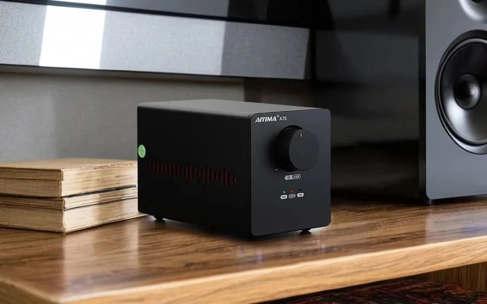 AIYIMA Audio A07 MAX Stereo-Verstärker 300W X2 TPA3255 Leistungsverstärker 2-Kanal brückbar Mono 600W Verstärker für Passivlautsprecher