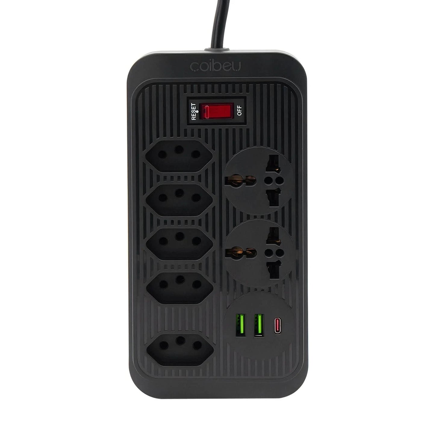 Mehrfachsteckdose, Steckdosenleiste, USB-Steckdose, Steckdosenleiste mit Filter, Steckdosenleiste, Verlängerungskabel, 110-220V, 10A