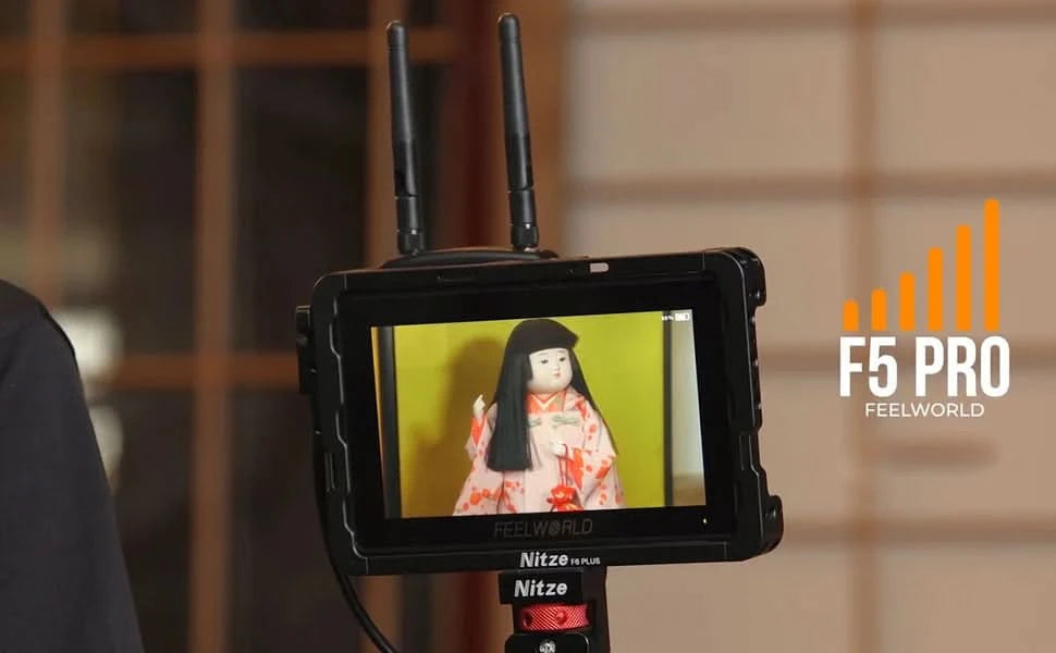 FEELWORLD F5 Pro V4 6 Zoll DSLR-Kamera-Feldmonitor Touchscreen 3D LUT FHD1920 1080 4K HDMI Video Fokusassistent für Gimbal
