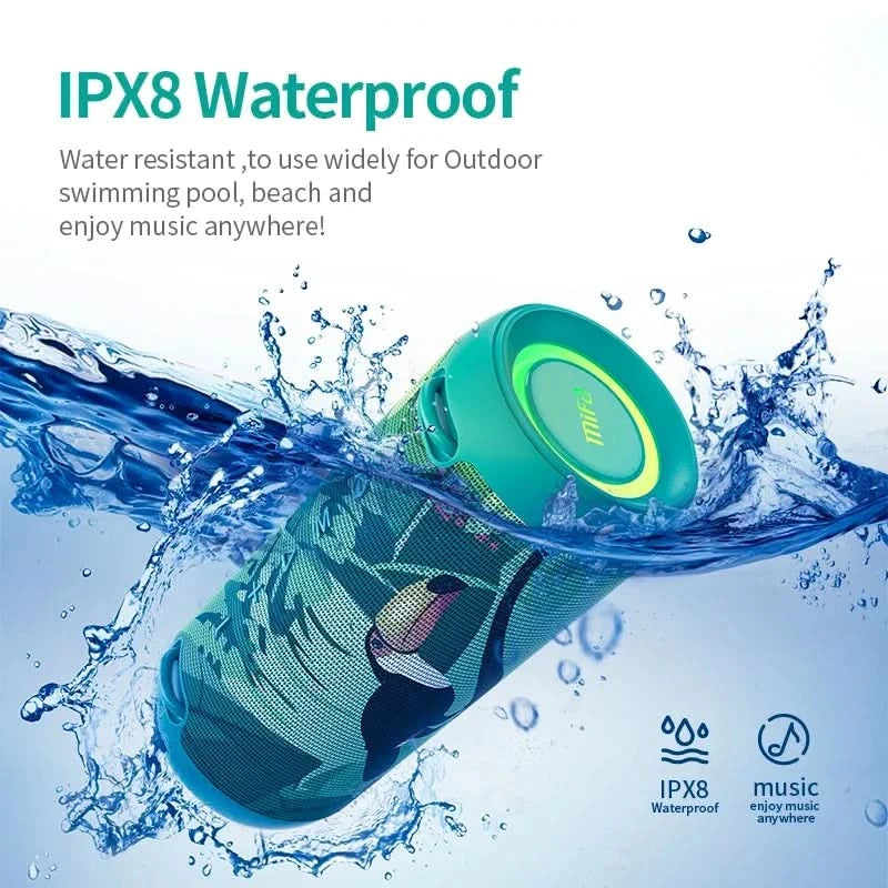 mifa A90 Green Bluetooth-Lautsprecher 60 W Ausgangsleistung Bluetooth-Lautsprecher mit Class-D-Verstärker Ausgezeichnete Bassleistung