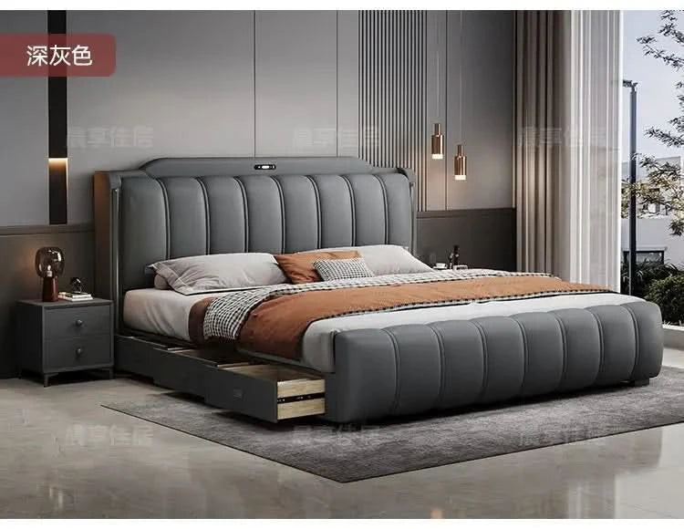 Bedsrooms Uniques Beds Frame Headboard Modern Luxury Beds Twin Storage Camas De Casal De Luxo Home Furniture Accessories