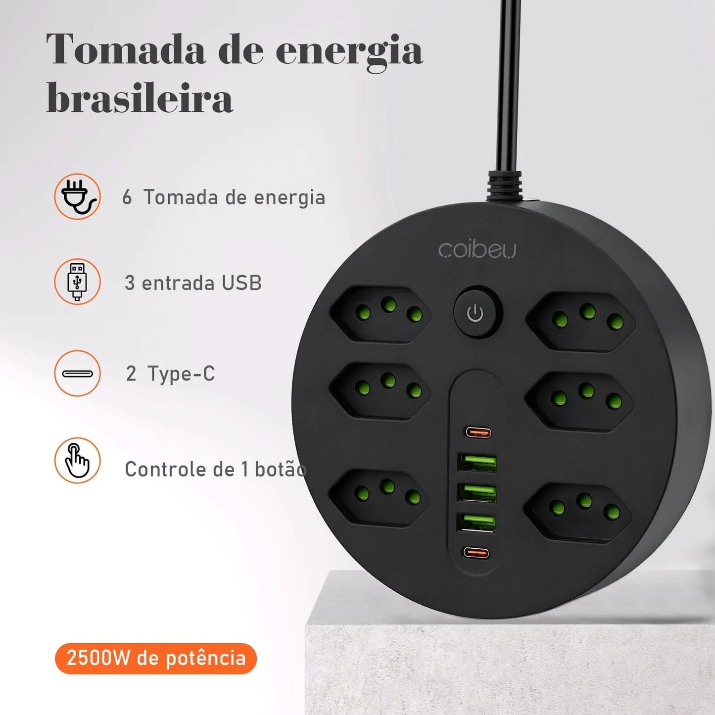 Extension socket, electrical extension, USB socket, power outlet line filter, socket extension, 10A,110-220V