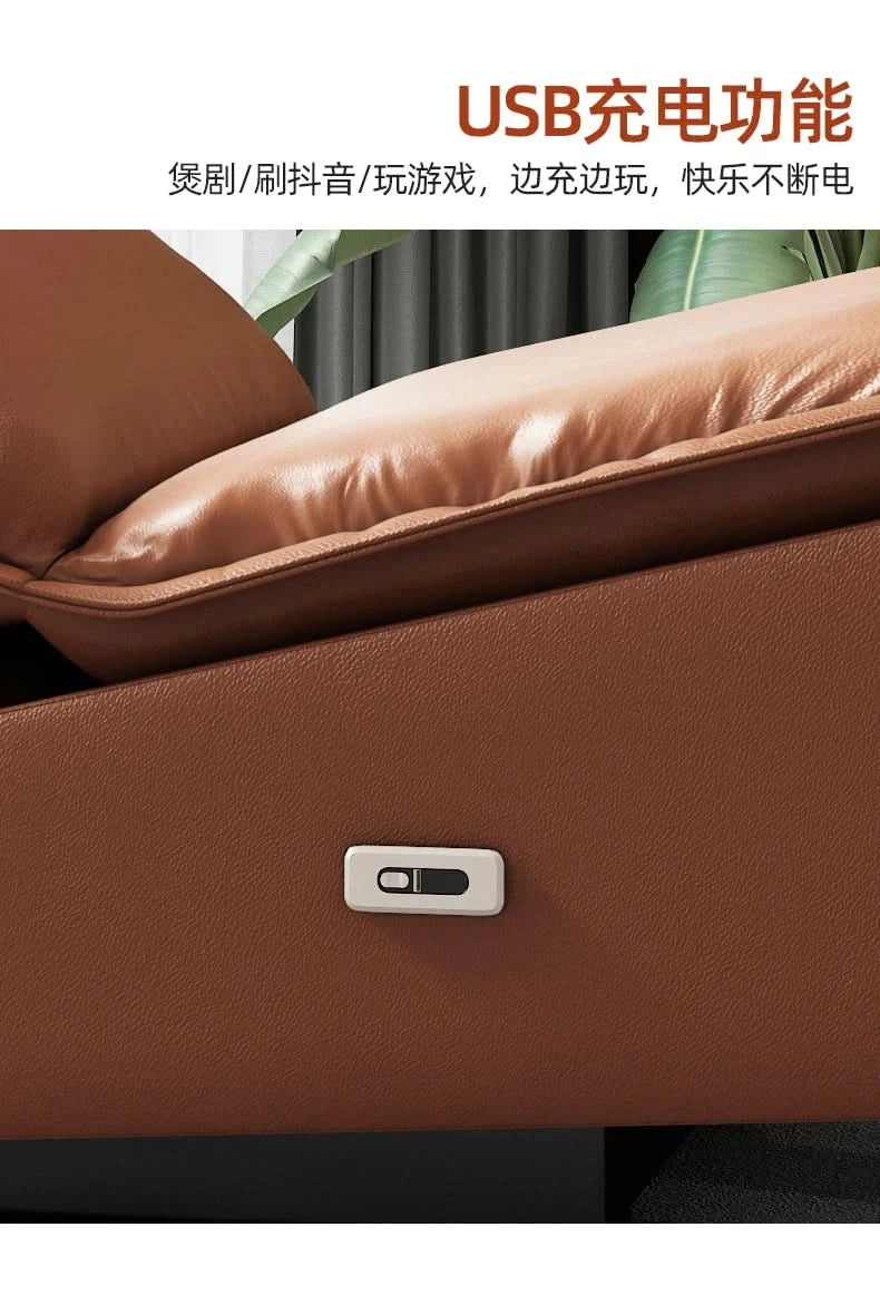 Designer Reading Living Room Sofa Leather Wall Luxury Bed Living Room Sofa Modern Waterproof Sofy Do Salonu Home Furniture