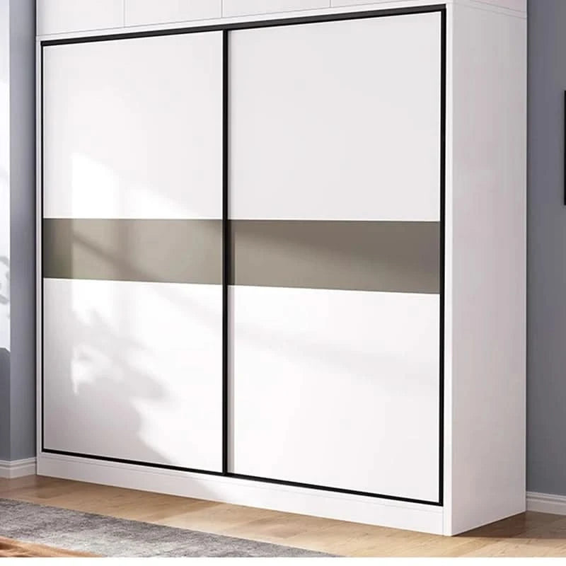 ZEco White Design Kleiderschränke Organizer Schiebetür Schlafzimmer Schrank Kleiderschränke Aufbewahrungsregal Armoires De Chambre MöbelZ