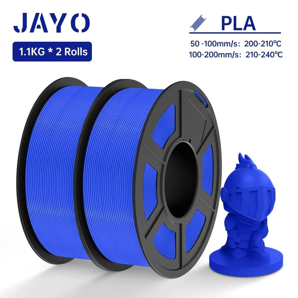 JAYO PETG/PLA/SILK/PLA Meta/PLA+/ABS 2 Rollen 3D-Drucker-Filament 1,75 mm Kreatives Modellmaterial für Kinder für 3D-Stift-Filament