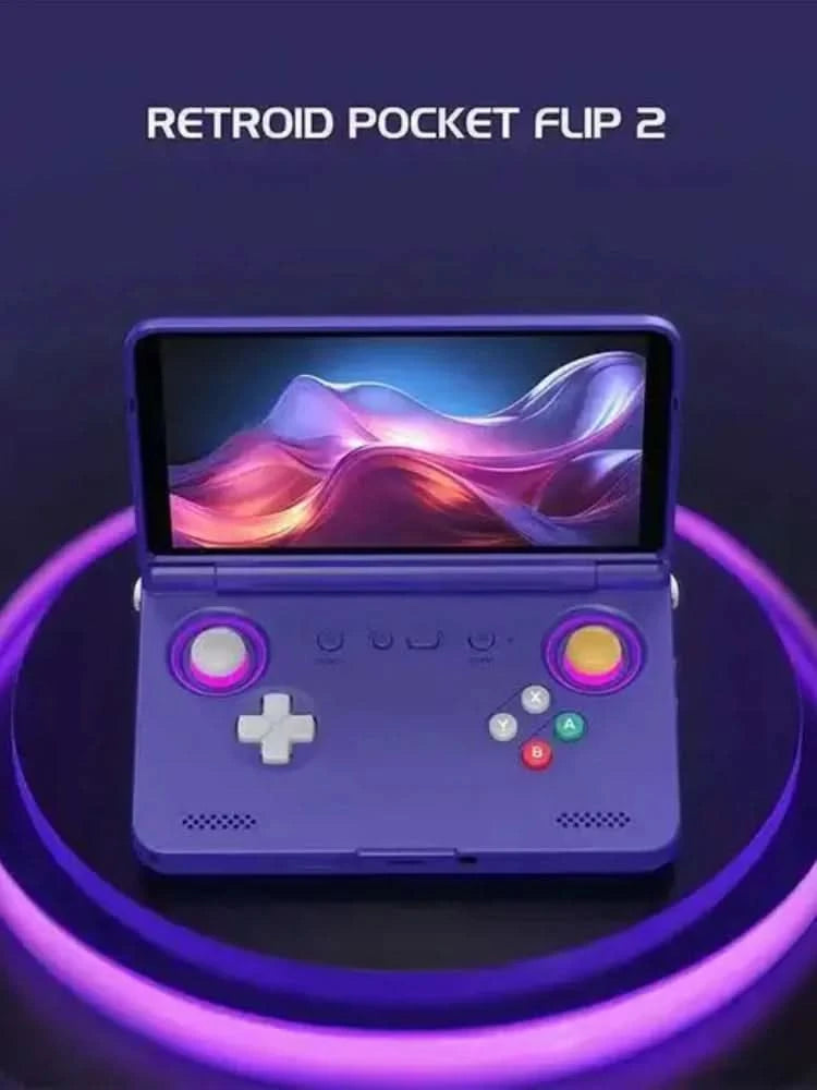 Retroid Pocket Flip 2 RP Flip 2 Retro Handheld-Spielkonsole Videospielkonsole 5,5'' AMOLED-Touchscreen PSP PS2 SD865 Android13