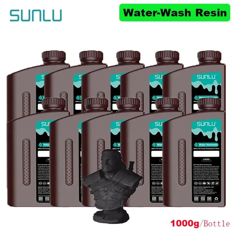 SUNLU 10KG  Standard / Water-Wash 3D Resin 405nm UV Resin For most SLA/DLP/LCD 3D Printer Material UV Sensitive 1kg