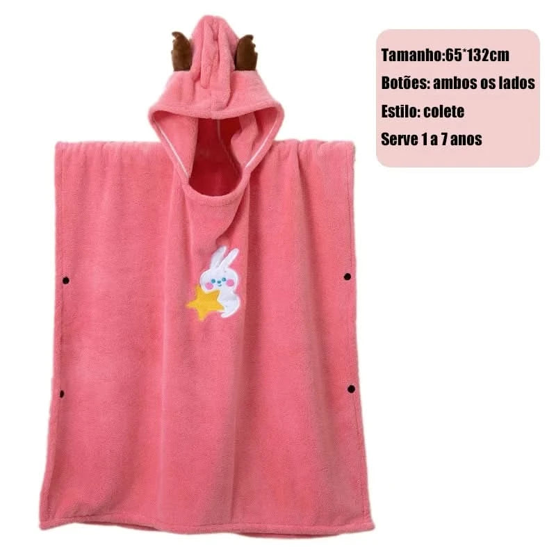 Kapuzen-Babyhandtuch für Neugeborene mit Ohren für Jungen und Mädchen 138*68cm --RISOVIT FTB0632
