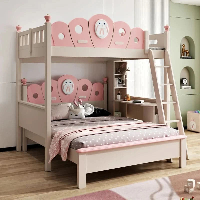 Bed with Wardrobe, Bunk Beds with Slide and Steps,children Bedrooms High Bed, Mebles Enfan, Kids Room Furniture