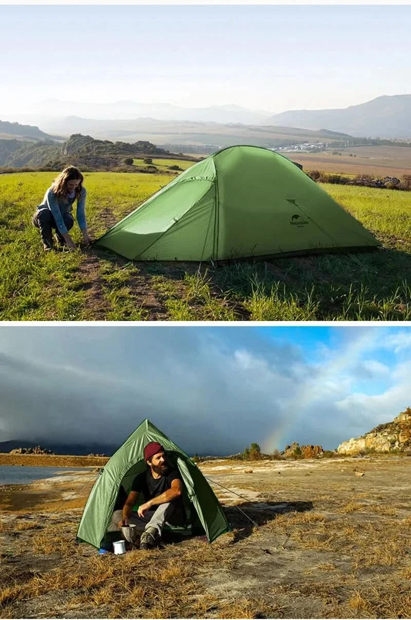 Naturehike Brazil Cloud Up 1-2-3P Camping Rucksack Outdoor Ultraleicht Wasserdichtes Zelt Camping Strandzelt