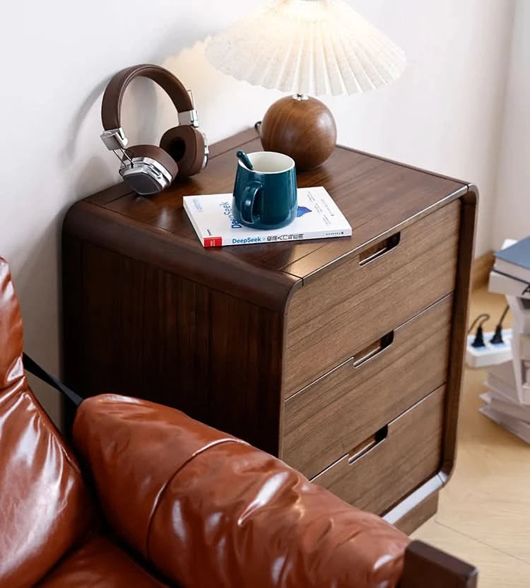 European Retro Nightstands Organizer Drawer Trendy Bedroom Hidden Storage Nightstands Bedsides Classic Mesa De Noche Furniture