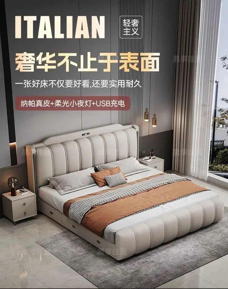 Bedsrooms Uniques Beds Frame Headboard Modern Luxury Beds Twin Storage Camas De Casal De Luxo Home Furniture Accessories