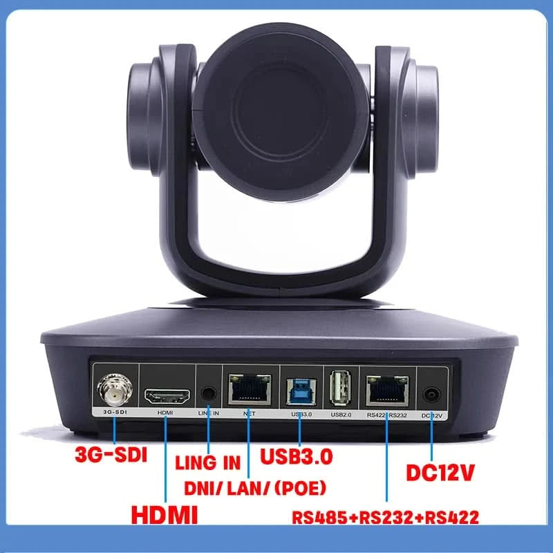 4K PTZ-Kamera mit 10x 20x Zoom, HDMI, SDI, LAN, USB, NDI, POE, 60FPS, 30FPS Videokonferenzkamera zur Unterstützung von Live-Übertragungen in Kirchen