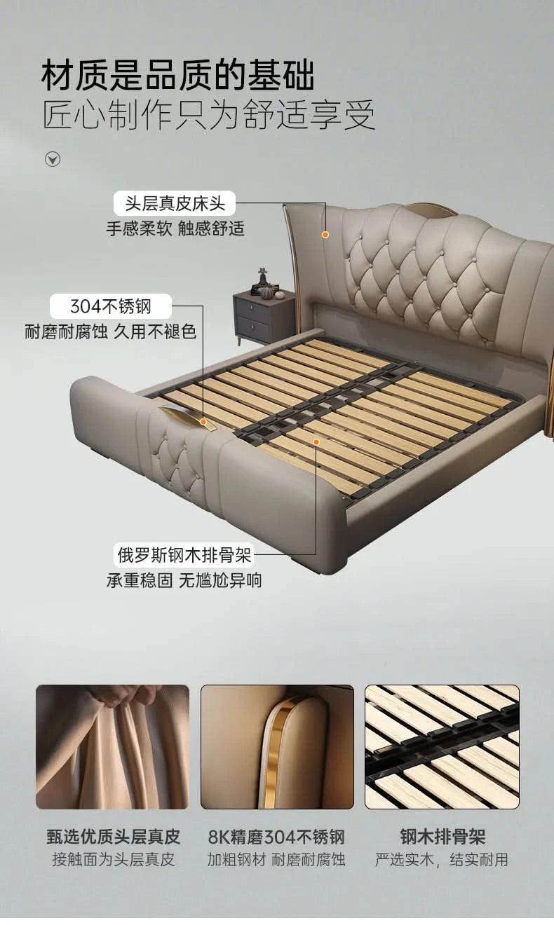 Bedgeraamte & Frames Bedframes Queen Size With Mattress Bed 180x200cm King Size Single Bed Base Modern Bedroom Set Furniture