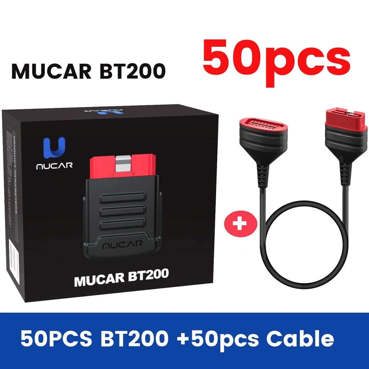 10pcs-100pcs MUCAR BT200/BT200 Pro OBD2 Diagnostic Tool Full System Diagnosis for all cars lifetime free, 15 reset service