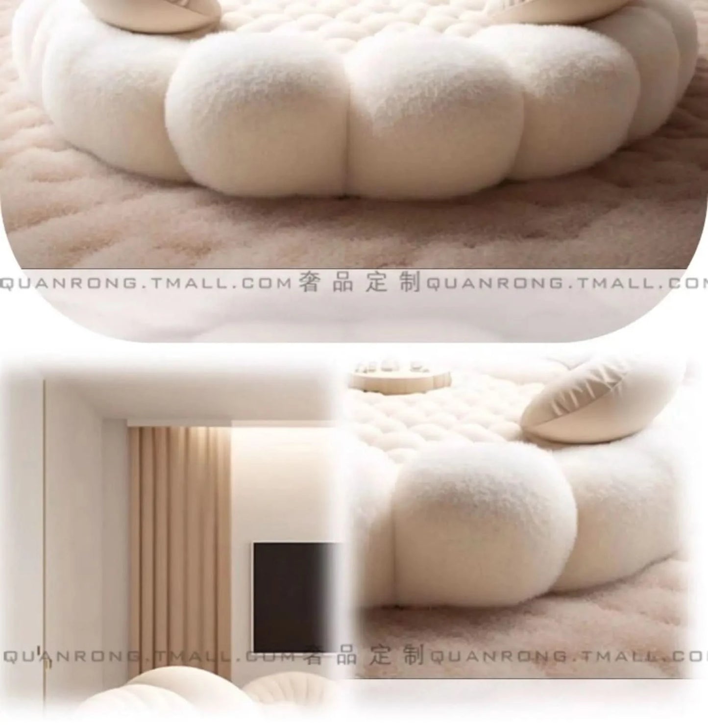 Round Aesthetics Soft Bed Frame European Full Master Bedroom Hotel Create Bed King Size Fashionable Modern Cama Casal Furniture