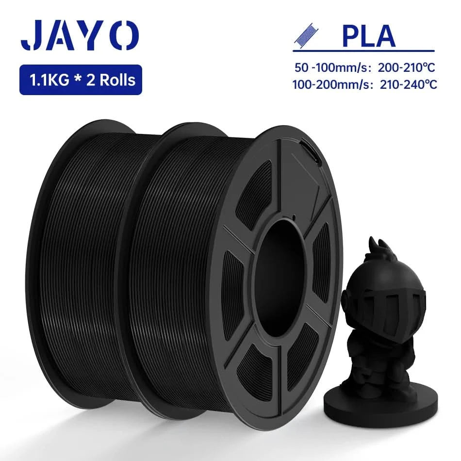 JAYO PETG/PLA/SILK/PLA Meta/PLA+/ABS 2 Rollen 3D-Drucker-Filament 1,75 mm Kreatives Modellmaterial für Kinder für 3D-Stift-Filament