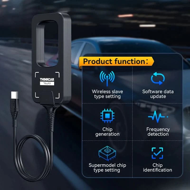 THINKCAR TKEY 101 Universal Car Key Programmer Equipment with 6 Unit Remote Key Supports Anti-Theft System For MUCAR 892BT 689BT